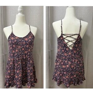 Y2K Forever 21 Women’s Floral Top Babydoll Cottagecore,Fairy,Boho Size Medium